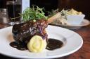 Slow roasted lamb shank with mash and a red wine jus